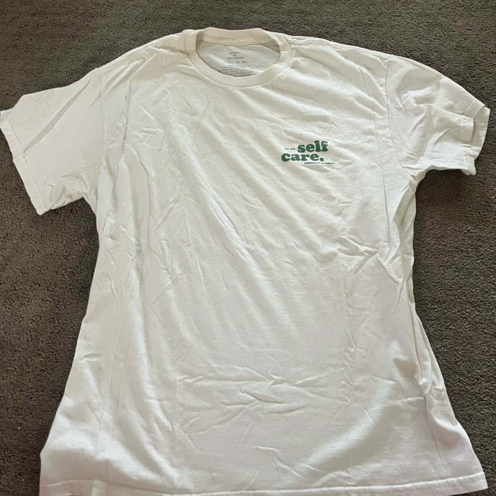 PacSun White and Green Long Sleeve Tee